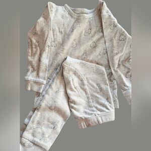 Owlivia Bunny Organic 2 Piece PJ Set-Size 3T EUC